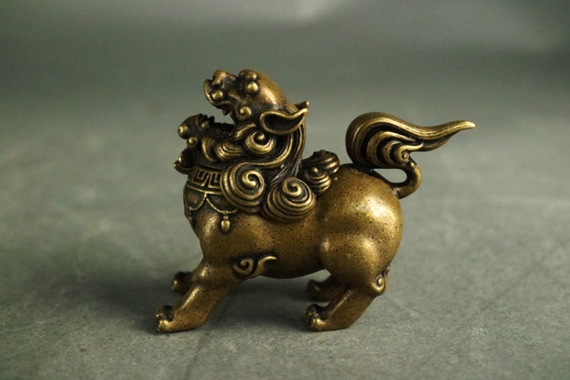 古銅 獅子形豆香炉 中国美術 香道具 煎茶道具_画像2