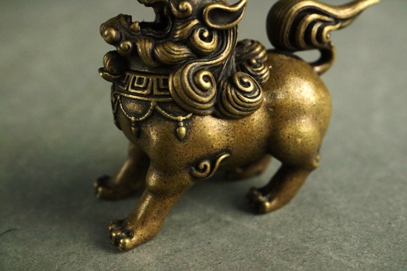 古銅 獅子形豆香炉 中国美術 香道具 煎茶道具_画像7