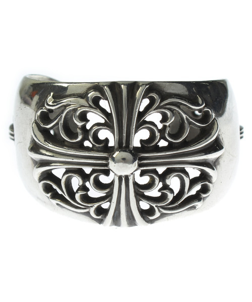 Chrome Hearts Chrome Hearts ◇ цветочный кросс -кросс -кросс -браслет браслет серебро SV 925