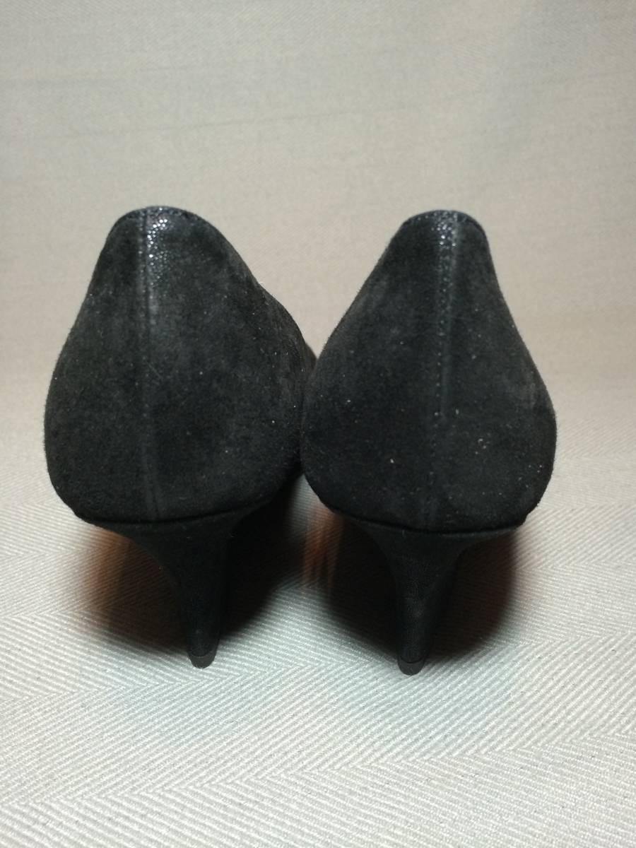  new goods Bruno Magli original leather pumps 34.5 black black Italy made BRUNO MAGLI leather shoes shoes n