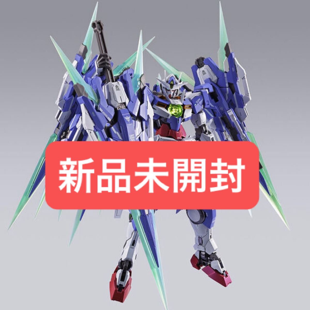 アクリルロゴ付【新品未開封】メタルビルド ダブルオークアンタ フルセイバー 新品未開封】 L BUILD ダブルオークアンタ フルセイバー METAL