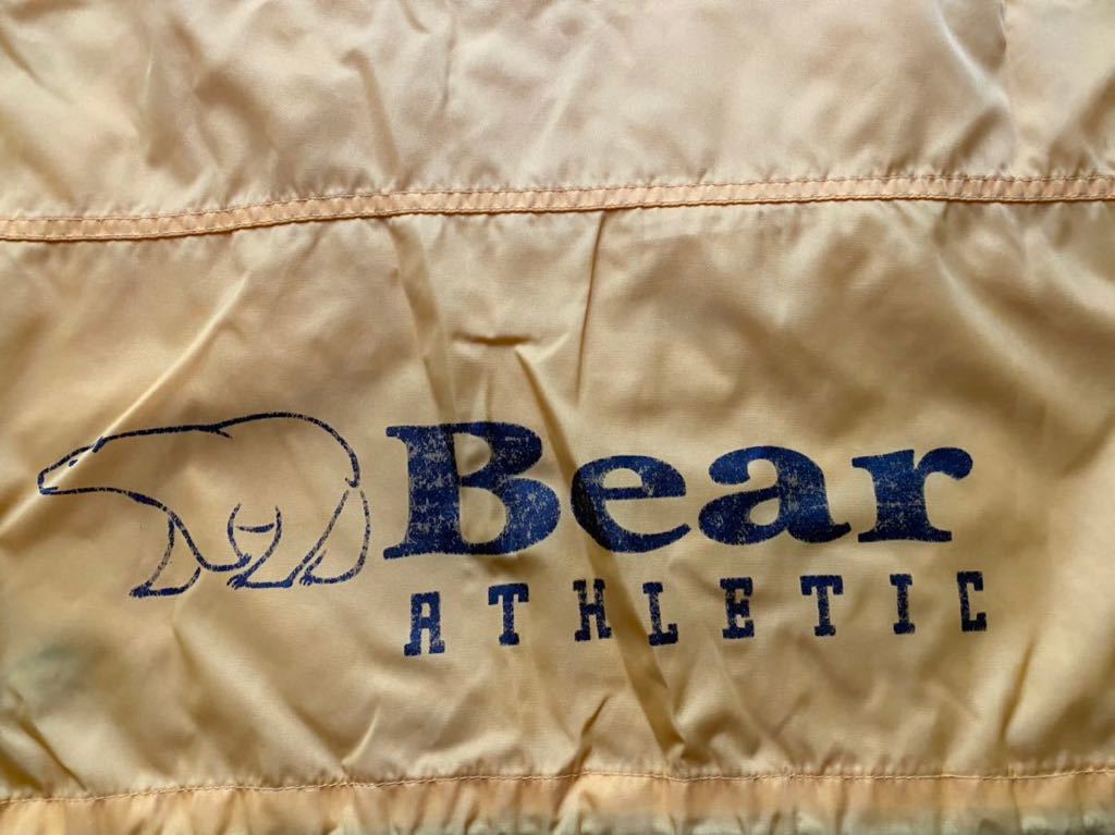 送料無料 90s vintage ビンテージ BEAR new york USA ベアー anorak アノラック nylon ナイロン ジャケット パーカー プルオーバー 黄 XL_画像6