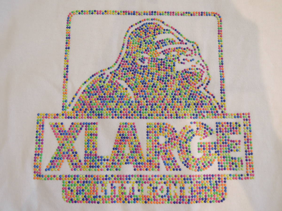 X-LARGE XLarge XLARGE Kids colorful dot OG Gorilla L/S Tee long sleeve T shirt white 140 Kids newest popular commodity 