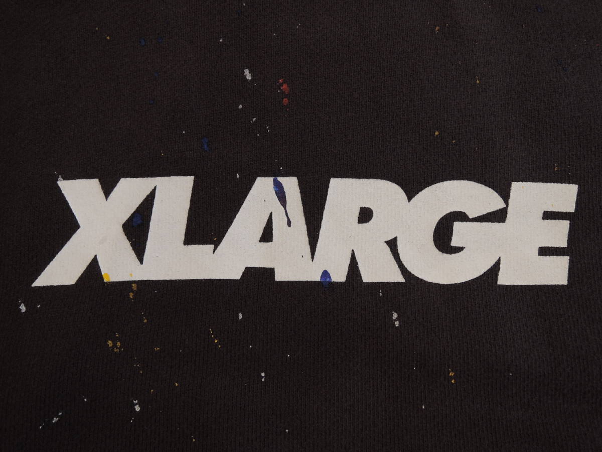 X-LARGE エクストララージ XLARGE Kids 裏毛 ペイントロゴ トレーナー スウェット チャコール 140 最新 人気商品　値下げ！_画像2