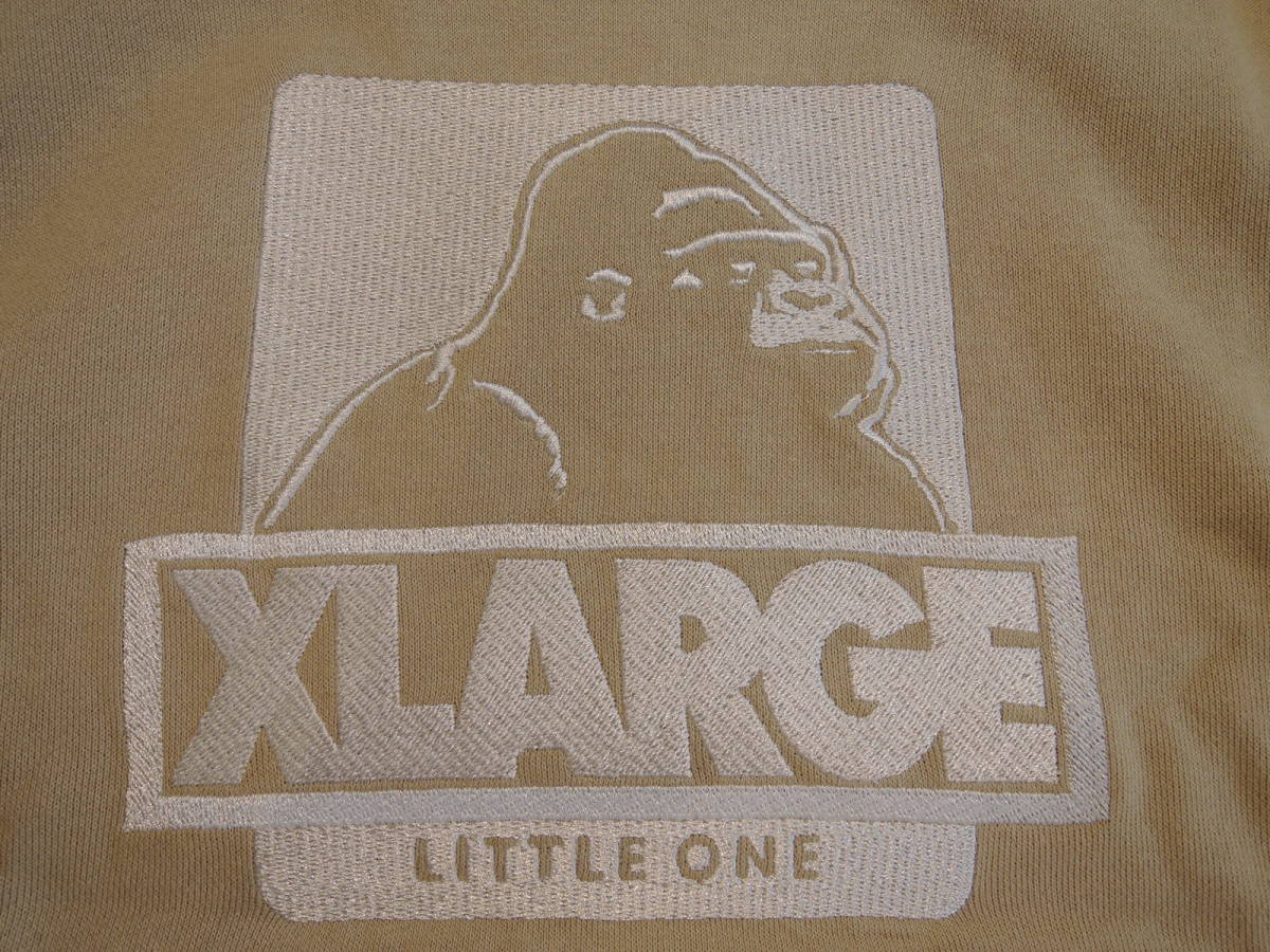 X-LARGE XLarge XLARGE Kids обратная сторона шерсть. . вода OG Gorilla .... футболка бежевый 140 новейший популярный товар 