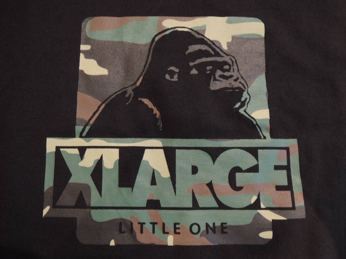 X-LARGE エクストララージ XLARGE Kids 迷彩OGゴリラ プリント L/S TEE 長袖Ｔシャツ 黒 120 キッズ 最新人気商品　送料込み_画像2