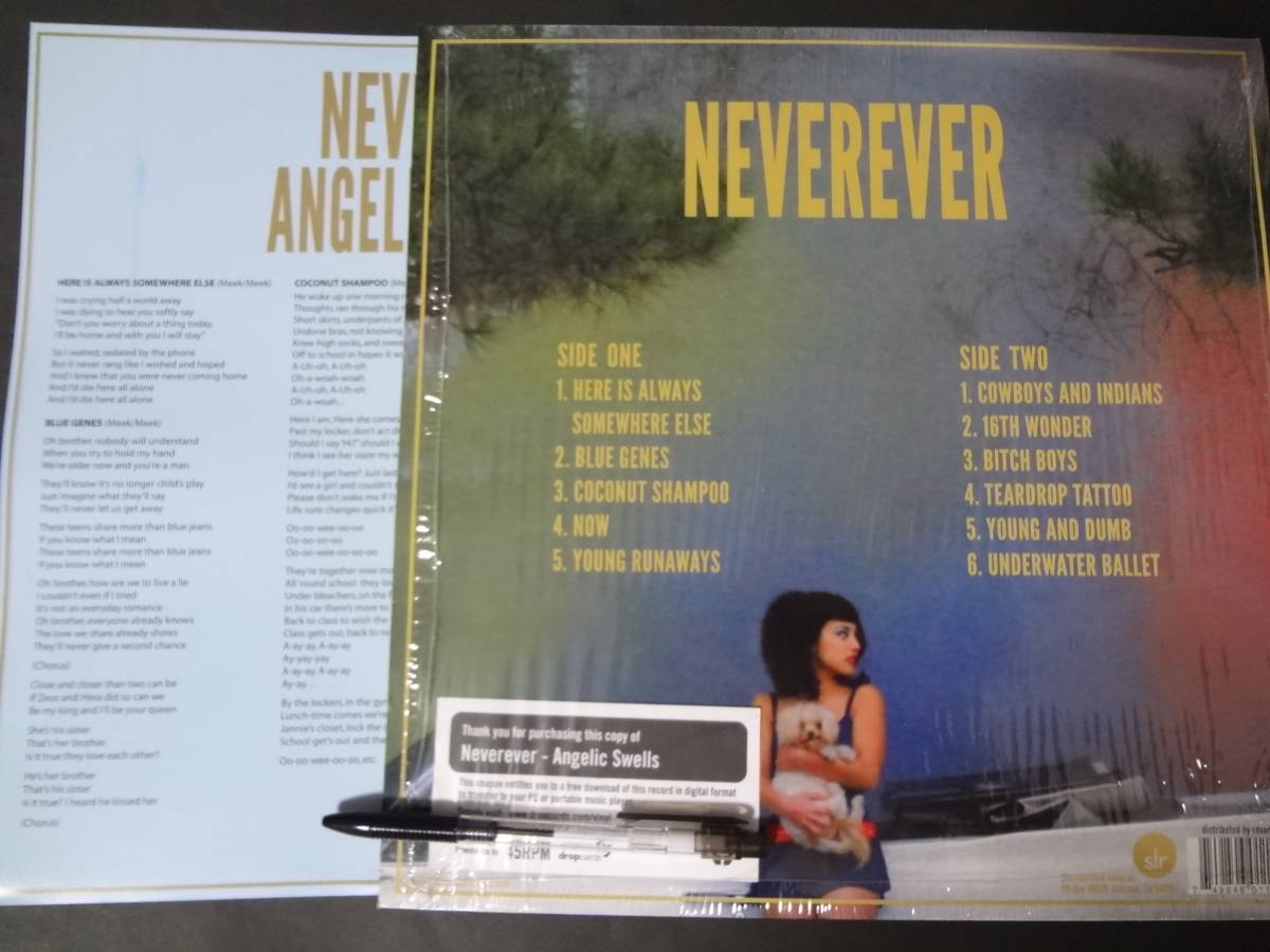 NEVEREVER/angelic swells '10 US Orig LP レコード ガレージロック silver daggers love as laughter bricolage devon williams royal we_画像2