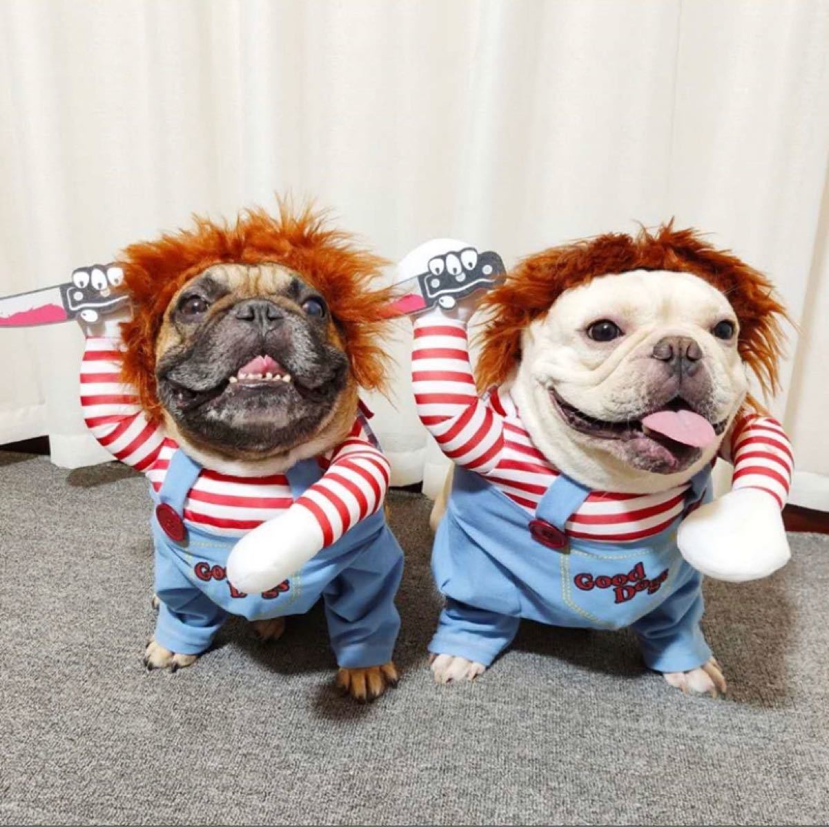 Paypayフリマ 犬用 服 M 犬服 コスプレ チャイルドプレイ チャッキー 着ぐるみ ハロウィン Paypayフリマ 犬用 服 M 犬服 コスプレ チャイルドプレイ チャッキー 着ぐるみ ハロウィン