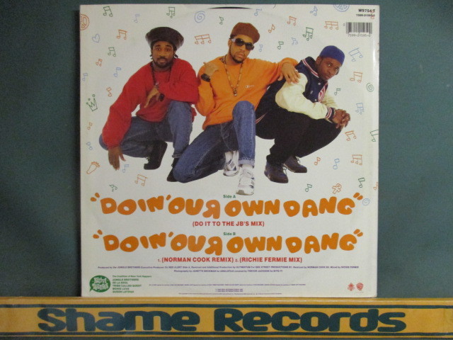 Jungle Brothers ： Doin' Our Own Dang F. De La Soul, Monie Love, A Tribe Called Quest And Queen Latifah 12'' // 落札5点で送料無料_画像2
