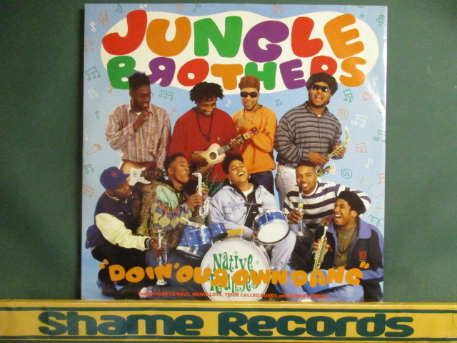 Jungle Brothers ： Doin' Our Own Dang F. De La Soul, Monie Love, A Tribe Called Quest And Queen Latifah 12'' // 落札5点で送料無料_画像1