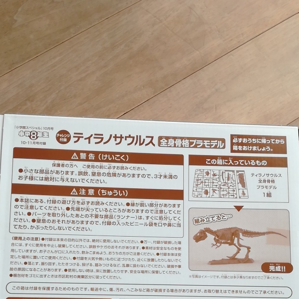 Paypayフリマ ティラノサウルス 小学8年生10 11月号付録 Paypayフリマ ティラノサウルス 小学8年生10 11月号付録