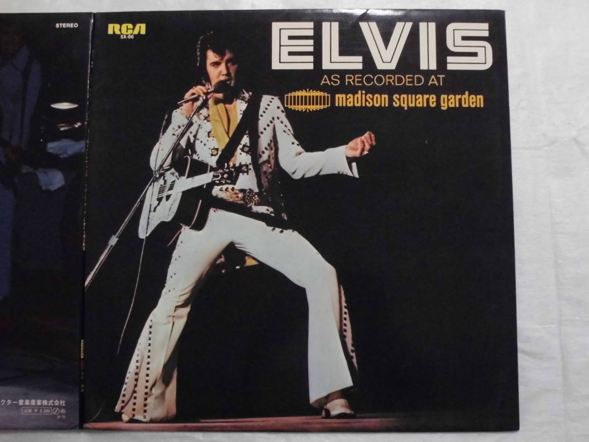良盤屋 P-1819◆LP◆Pop Rock-　エルヴィス・ プレスリー　Elvis Presley Elvis As Recorded At Madison Square＞1972 送料480_見開き