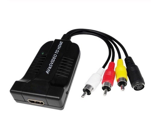 S端子, コンポジット端子 - HDMI 変換器 コンバーター　S18