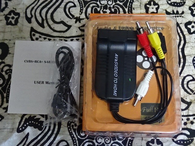 S端子, コンポジット端子 - HDMI 変換器 コンバーター　S18