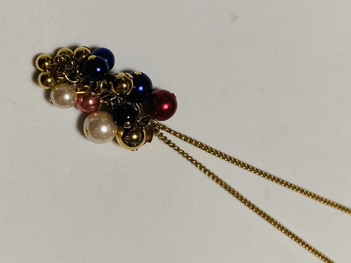  fake pearl, grape manner, pendant necklace new goods 