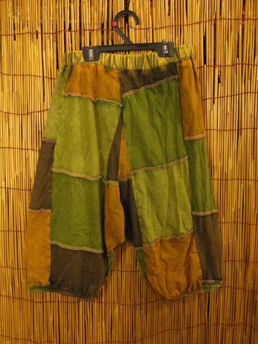 ② with translation *110cm* Kids size * cotton material * patchwork * sarouel pants 