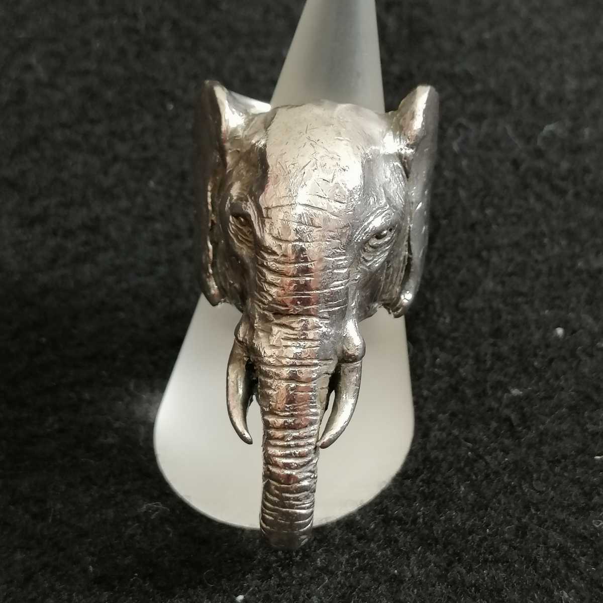 DOG STATE ドッグステイト エレファントリング 指輪 牙有り Elephant Ring 16号 silver925/シルバー925