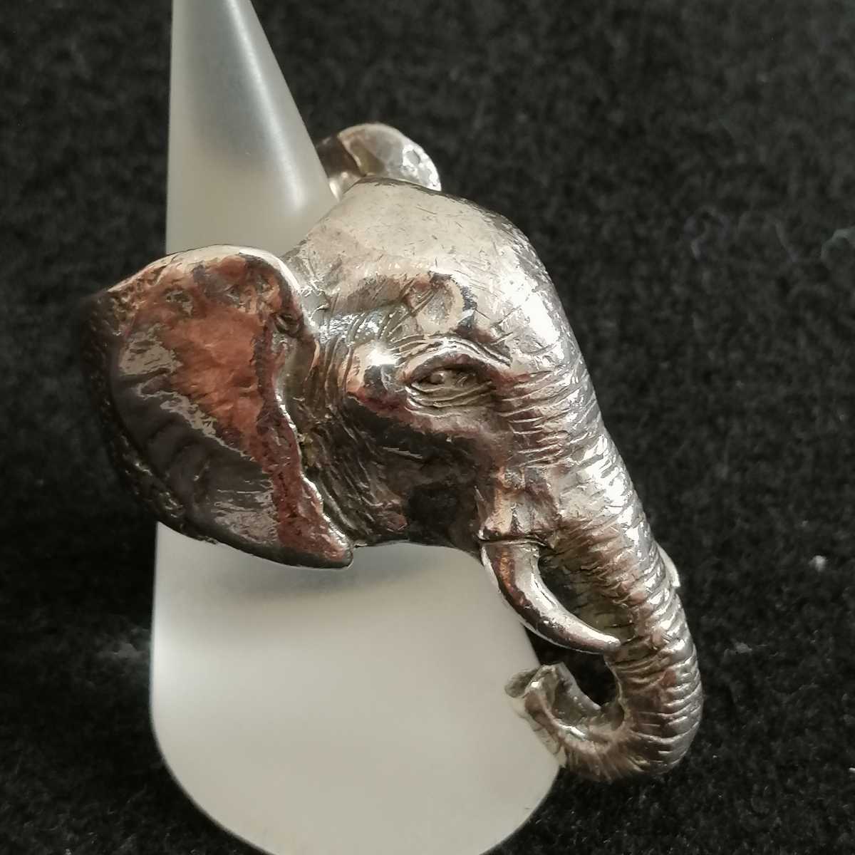 DOG STATE ドッグステイト エレファントリング 指輪 牙有り Elephant Ring 16号 silver925/シルバー925