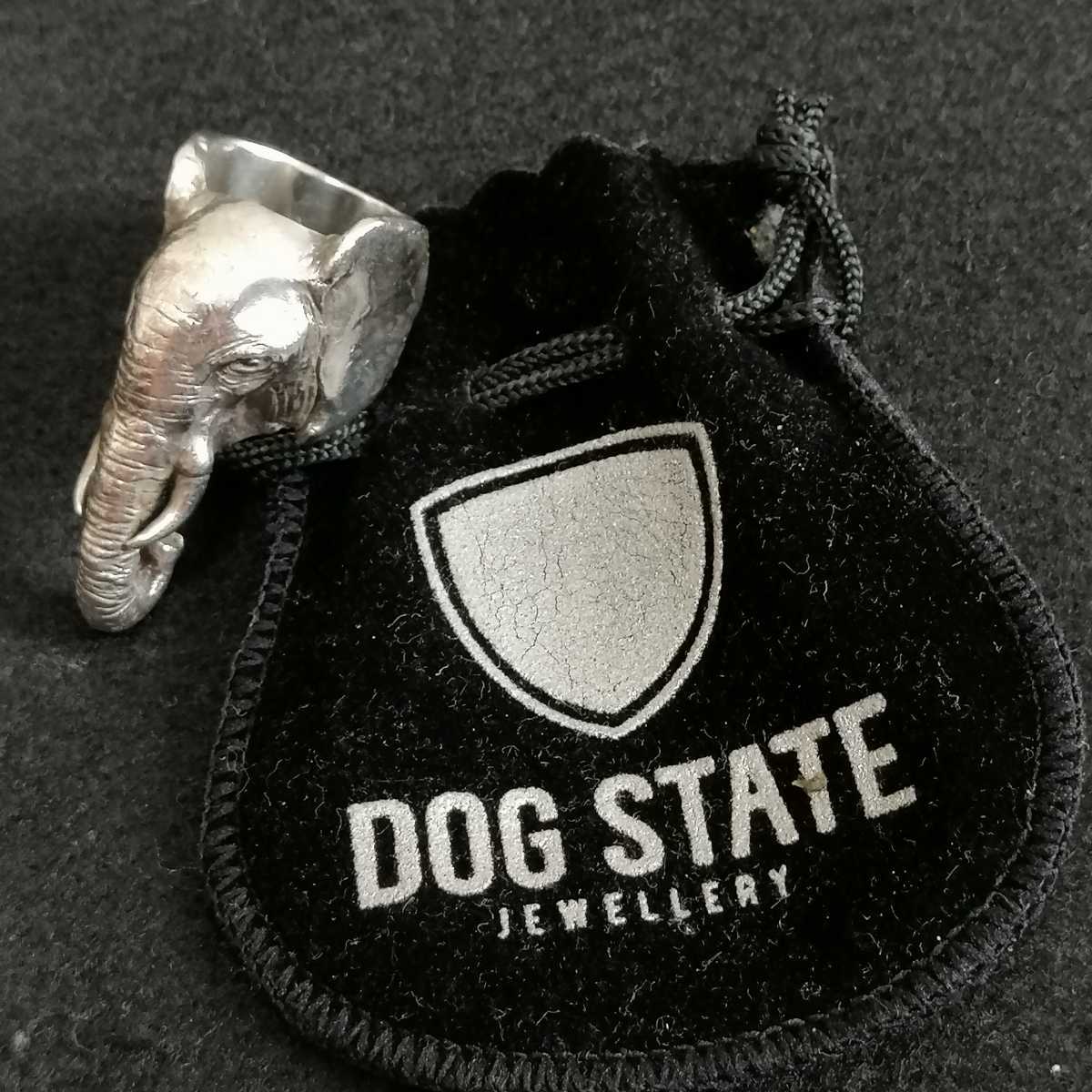DOG STATE ドッグステイト エレファントリング 指輪 牙有り Elephant Ring 16号 silver925/シルバー925