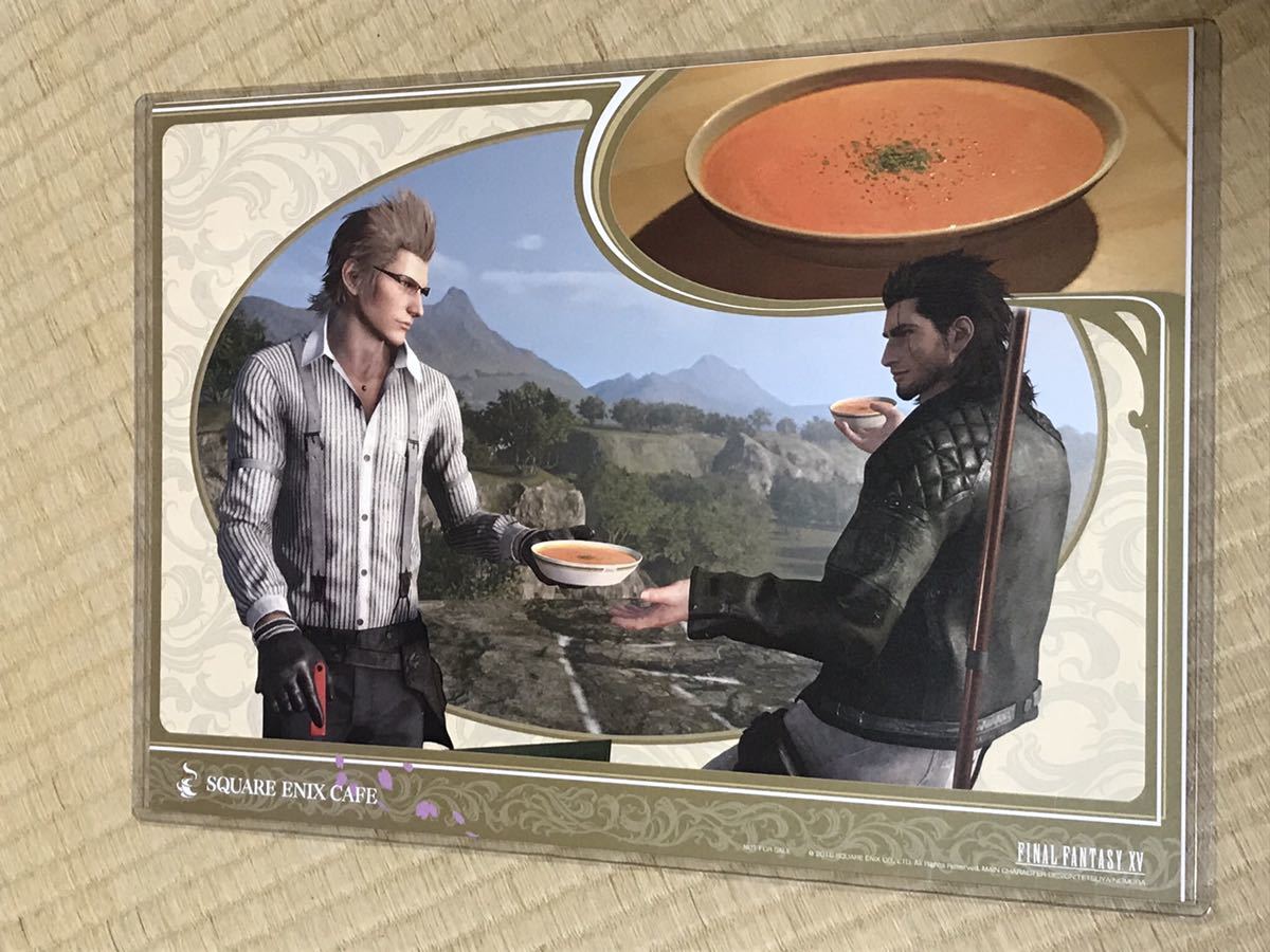 スクエニカフェ FF15 4弾 ランチョン クリーミービスク イグニス グラディオラス_画像1