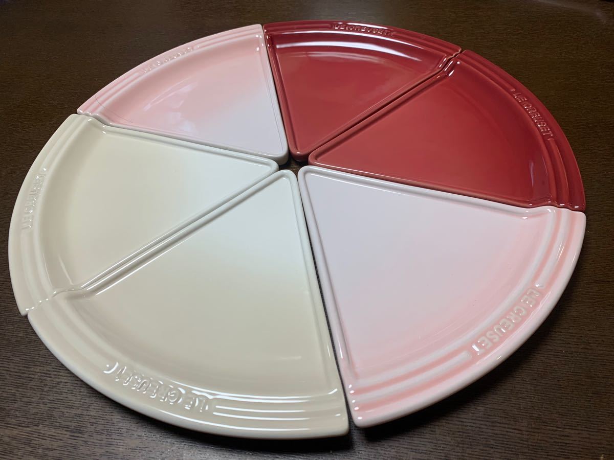 新品 ルクルーゼ パーティープレート ピザ ケーキ 6枚セット 新品 ルクルーゼ パーティープレート ピザ ケーキ 6枚セット