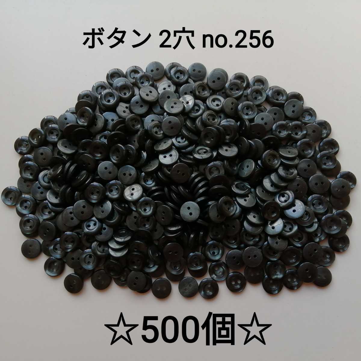 No.256 黒系 プラボタン 500個セット 2つ穴サイズ 10mm 厚み約1.5mm 手芸用品 ハンドメイド diy 目玉ボタン代用 お買い得 大量 まとめ売り