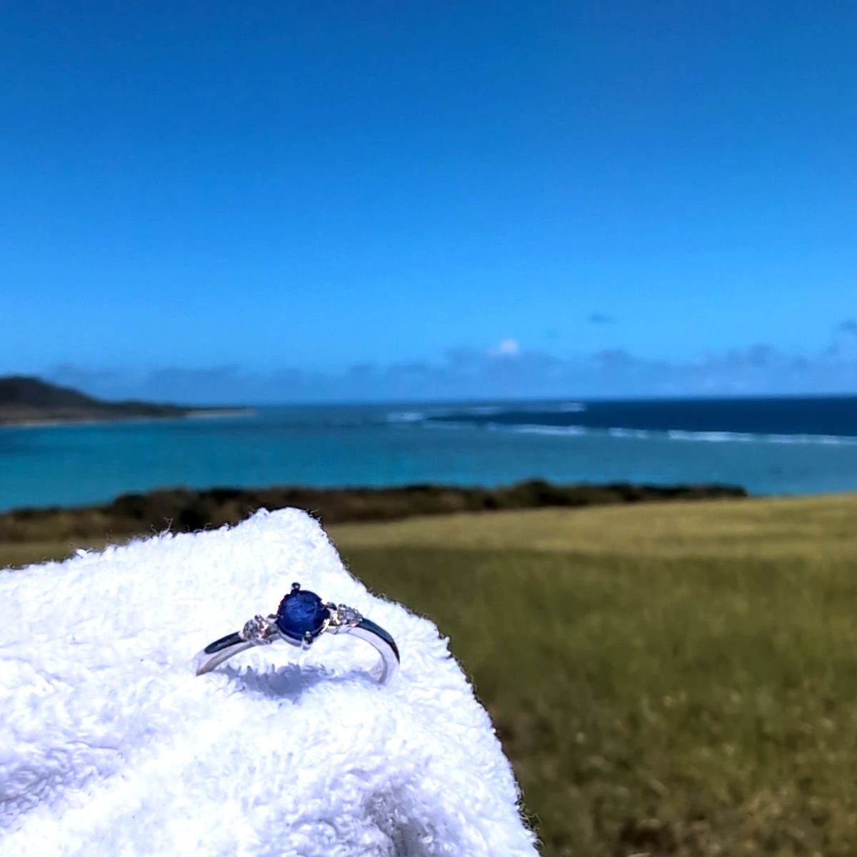 アフリカ産サファイア 約0.45ct sv925 シルバー ロジウムコート フリーサイズ リング 指輪 紺色 ネイビー 天然石