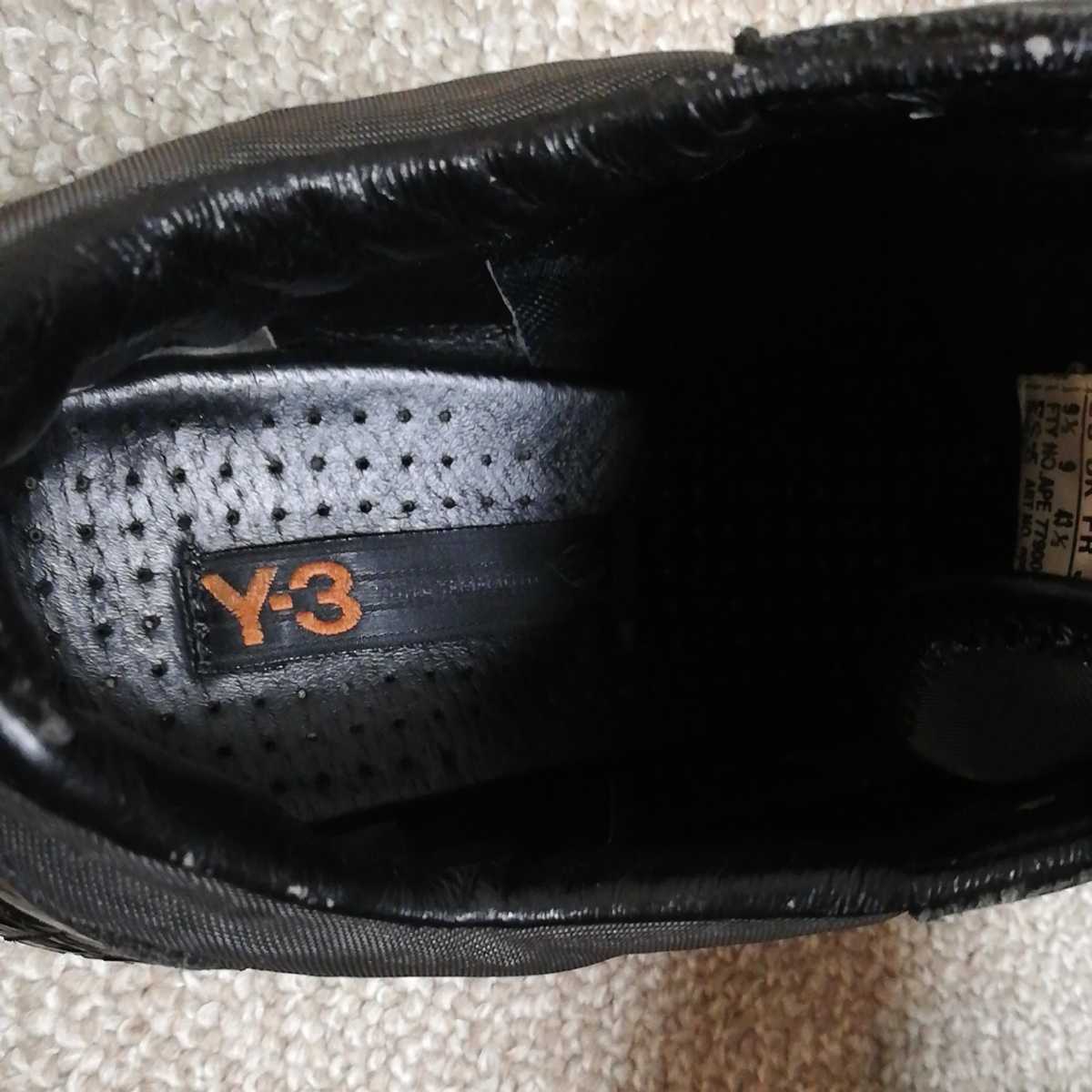 【送料無料】スニーカー　27.5cm Y-3 Yohji Yamamoto　ヨウジヤマモト　ワイスリー　黒　緑　USED　中古　靴　シューズ　ブランド　_画像10