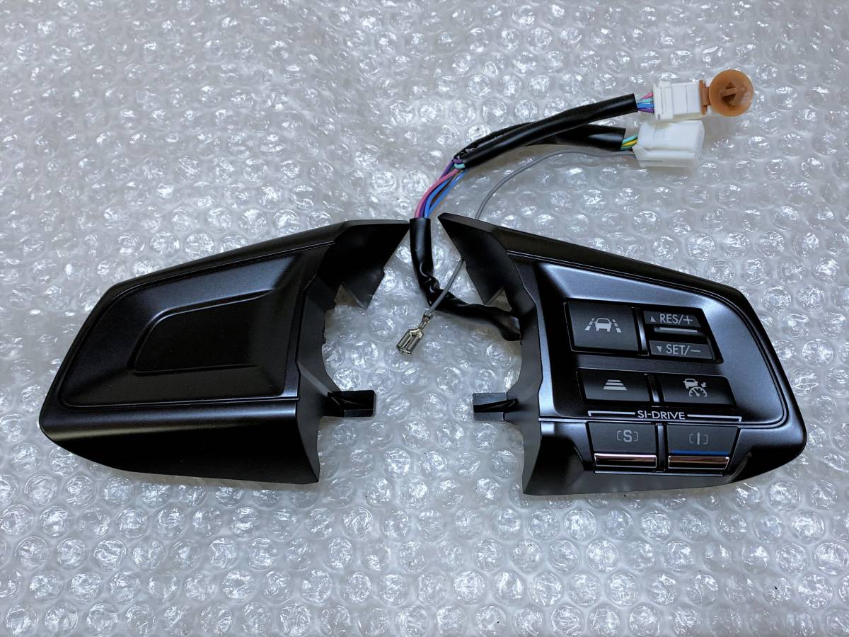  new car removing! beautiful goods Subaru original steering gear handle switch button Legacy BM BR interior interior STI repair repair restore and so on!