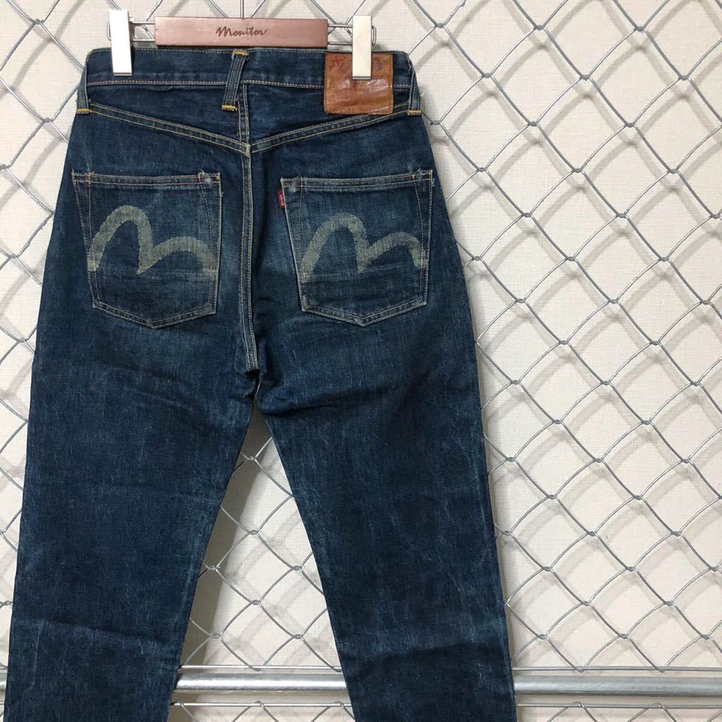 EVISU エヴィス Lot 2501 初期 No.2 Uなしタブ 鯛釣りパッチ デニムパンツ ジーンズ 28_画像1