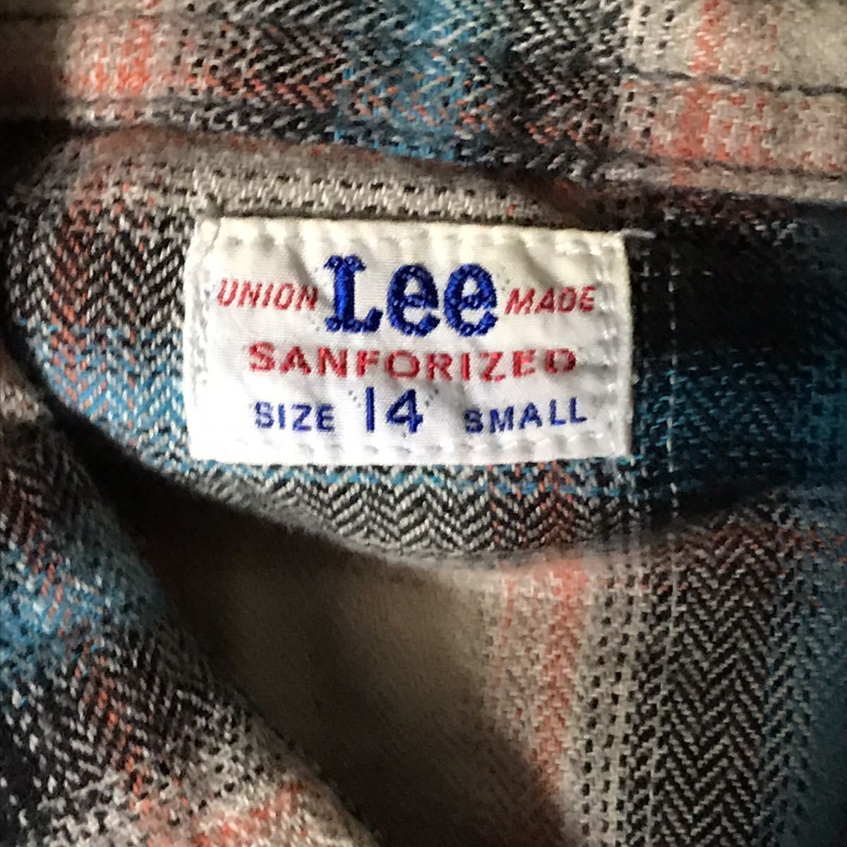 USED LEE FLANNEL WESTERN SHIRT 中古 リー ウエスタン ネルシャツ XSサイズくらい 送料無料_画像3
