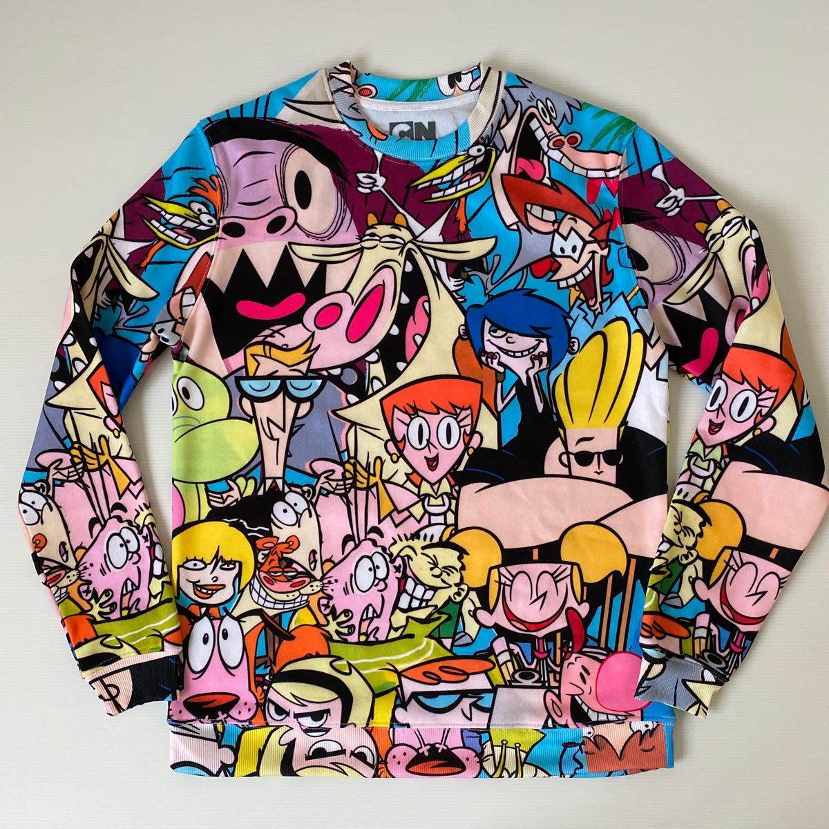  car toe nCARTOONNETWORK men's sweat reverse side nappy XS( day person himself S~M corresponding )1 times have on total pattern American Comics four ever 21 total pattern . hand ko-te woman OK