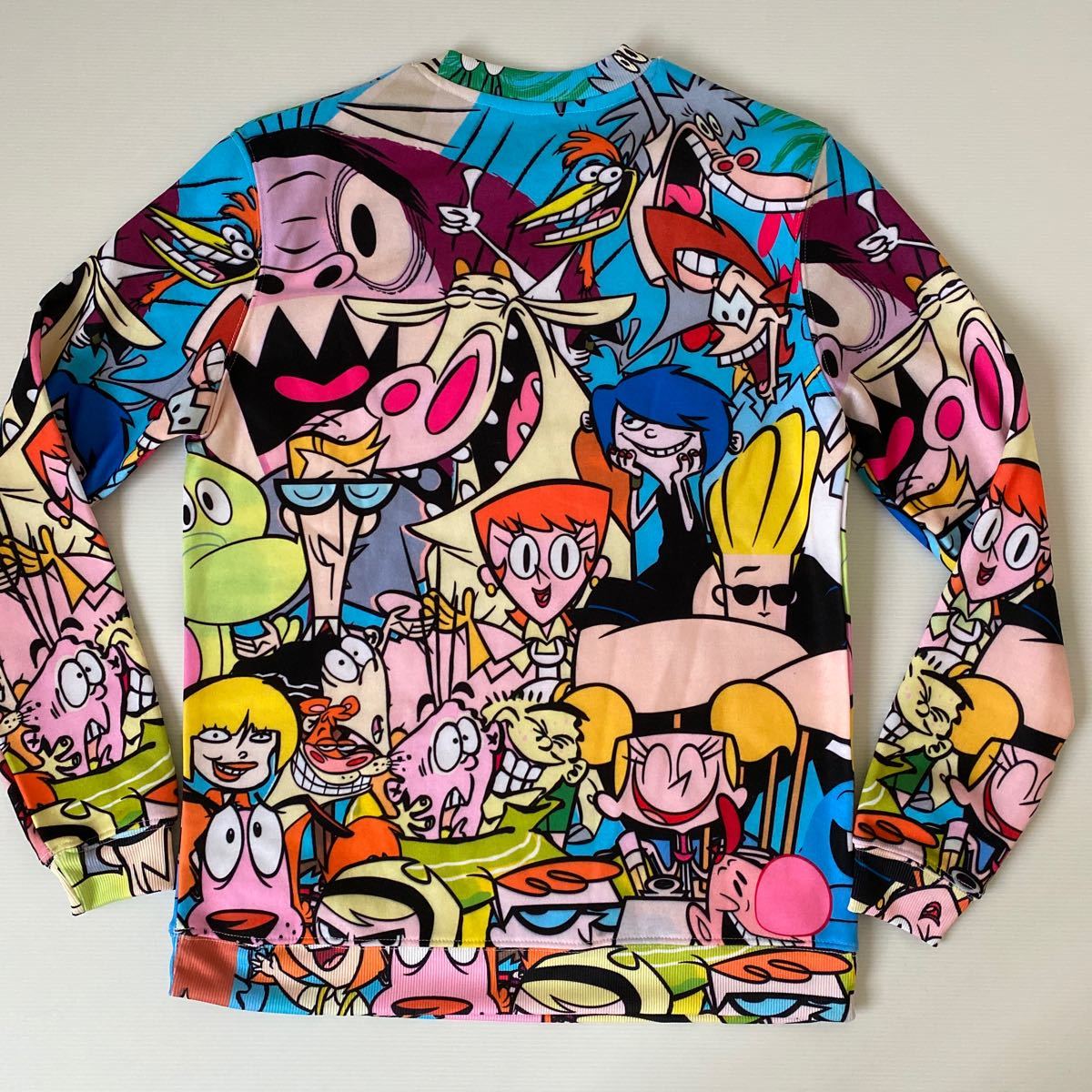  car toe nCARTOONNETWORK men's sweat reverse side nappy XS( day person himself S~M corresponding )1 times have on total pattern American Comics four ever 21 total pattern . hand ko-te woman OK