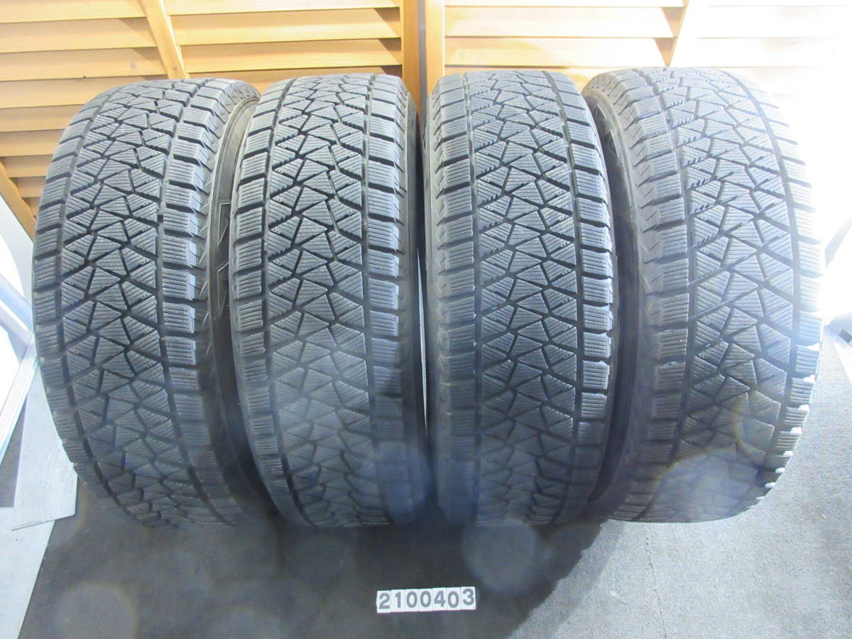 Y3175 ②買得品★バリ山！★冬スタッドレスタイヤ★225/65R17 102Q BRIDGESTONE BLIZZAK DM-V2 4本セット★ CX-5/企業/個人・営業所止め_画像1