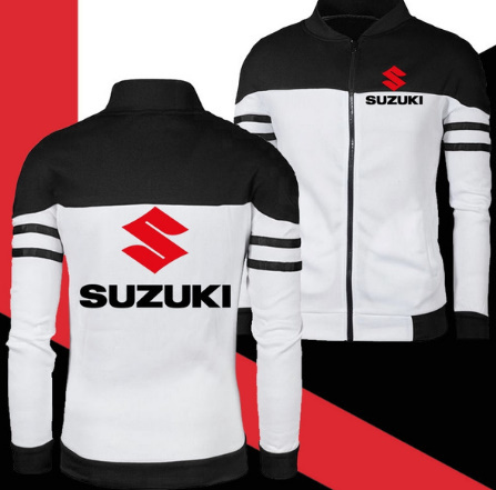 最高 【全商品オープニング価格特別価格】 SUZUKI フリースオートバイジャケットジッパースポーツコート