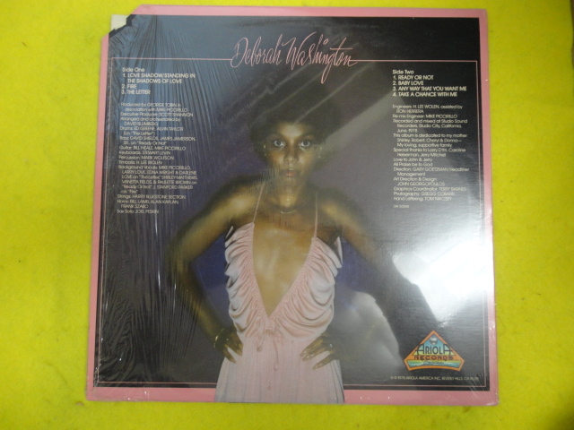 Deborah Washington - Any Way You Want It シュリンク付 オリジナル原盤 US LP ディスコ・サウンド　Supremesカバー収録　視聴_画像2