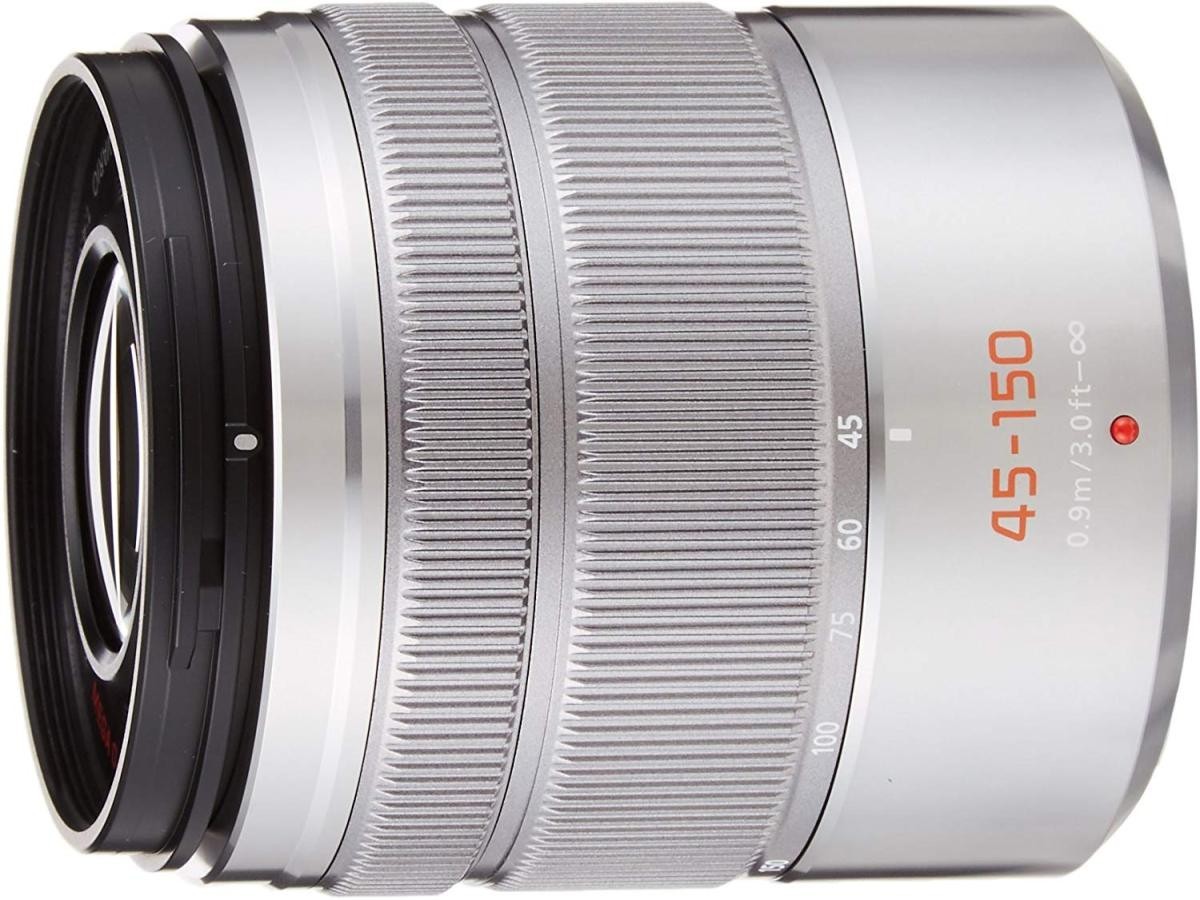 美品 Panasonic G VARIO 45-150mm/F4.0-5.6 ASPH. /MEGA シルバー レンズ パナソニック  カメラ 交換レンズ