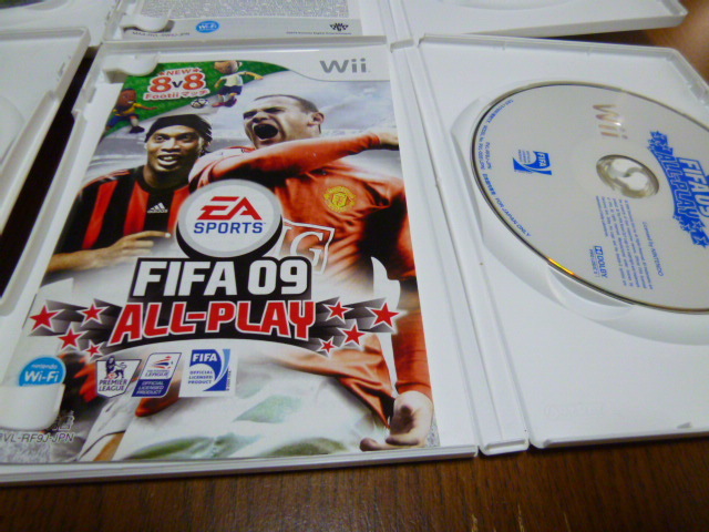 J17【送料無料】Wii　ソフト　セット　ウイニングイレブン　2008　2011　2013　FIFA 09 ALL-PLAY（クリーニング 動作確認済）まとめ
