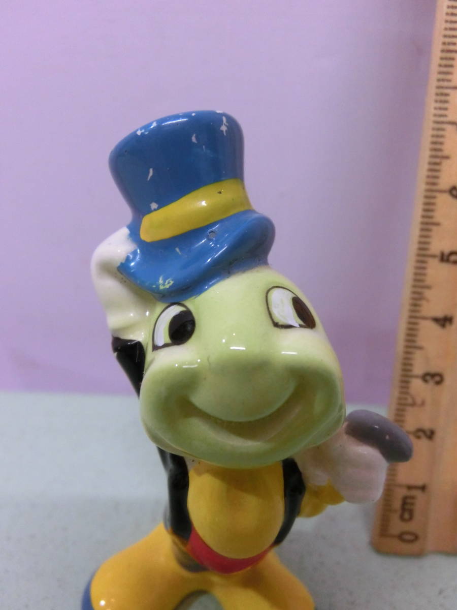  Disney Land *ji minnie *kli Kett figure Lynn TDL Pinocchio * Vintage Showa Retro ornament Pinocchio Jiminy Cricket