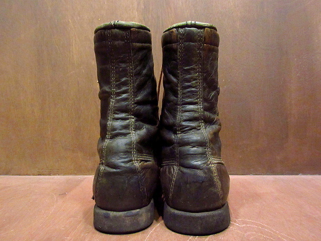  Vintage 70\'s*BROWNING race up boots approximately 24cm*201021n3-w-bt-24cm Work boots leather shoes deep green USA