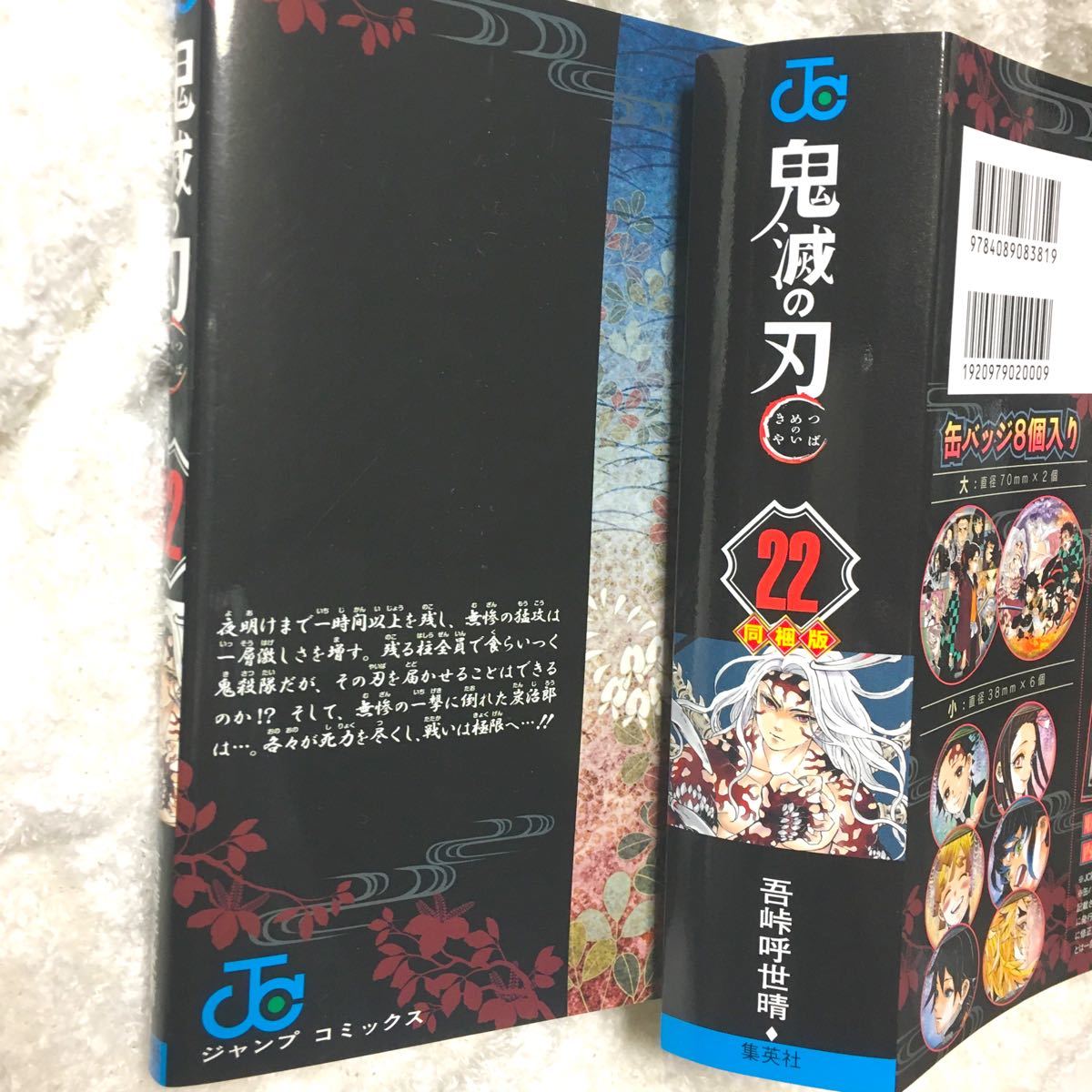 鬼滅の刃 22巻 特装版 漫画 単行本 コミック のみ 特典カバー付き