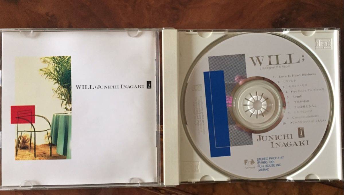 CD―稲垣潤一・1991年 Will; J.I’s original 11th Album・送料230円_画像3