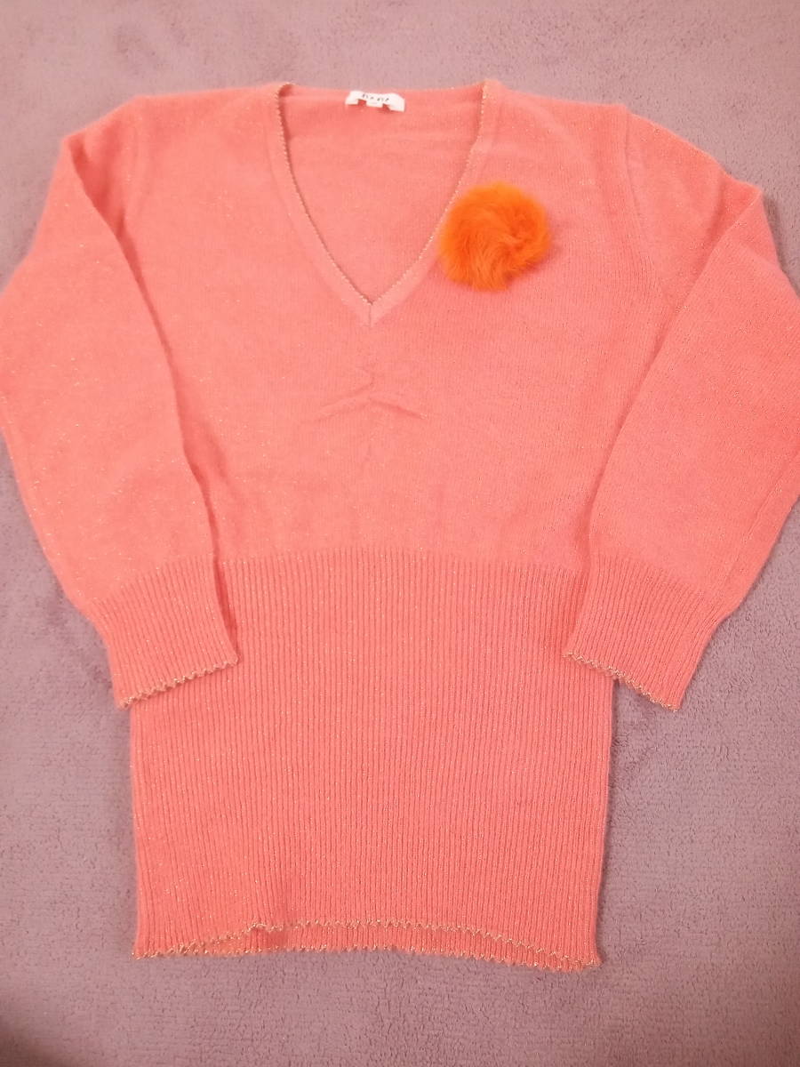 Rena unheme 8 minute sleeve knitted orange 