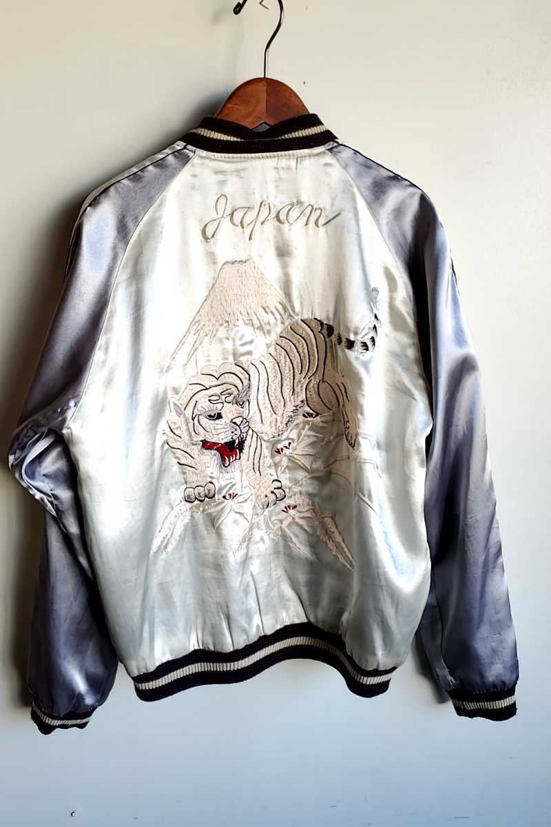 596 TAILOR東洋 スカジャン Size S TT10841 ネイビー 紺 白 596 TAILOR東洋 スカジャン Size S TT10841 ネイビー 紺 白