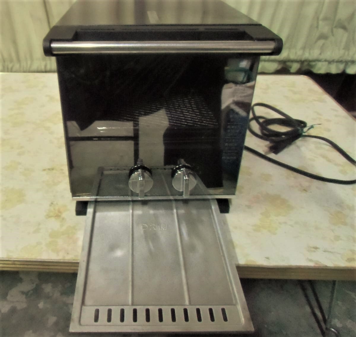 *mo-643 oven toaster 2015 year electrification OK used color : black TS-D037 Twin Bird industry slim type 