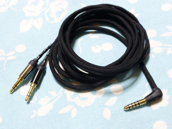 T1 2nd HA-SW01 MDR-Z7 cable MOGAMI 2944 4.4mm5 ultimate L character 200cm length . acrylic fiber shape .ZX300 TA-ZH1ES ZX507R2R2000 Fiio M15 TEAC UD505