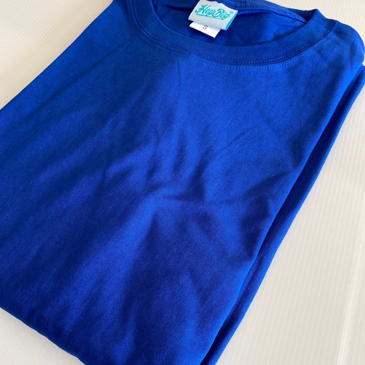 [ new goods unused ][ including carriage ] long sleeve long T T-shirt simple plain shoulder width 49 width of a garment 52 XS size big T men's lady's blue 