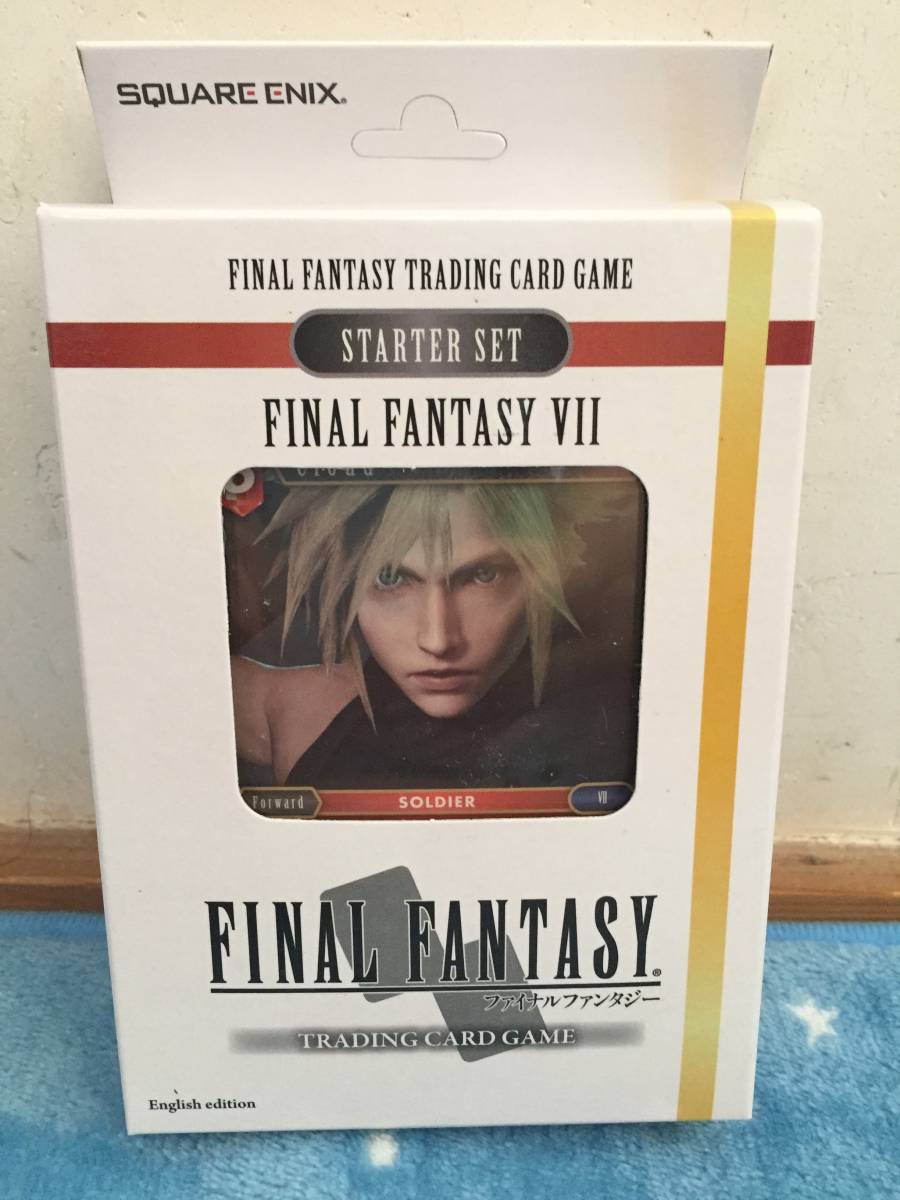 ファイナルファンタジー7　トレーディングカードゲーム　スターターセット　デッキ　クラウド　TCG　英語版　FINAL FANTASY VII_画像1