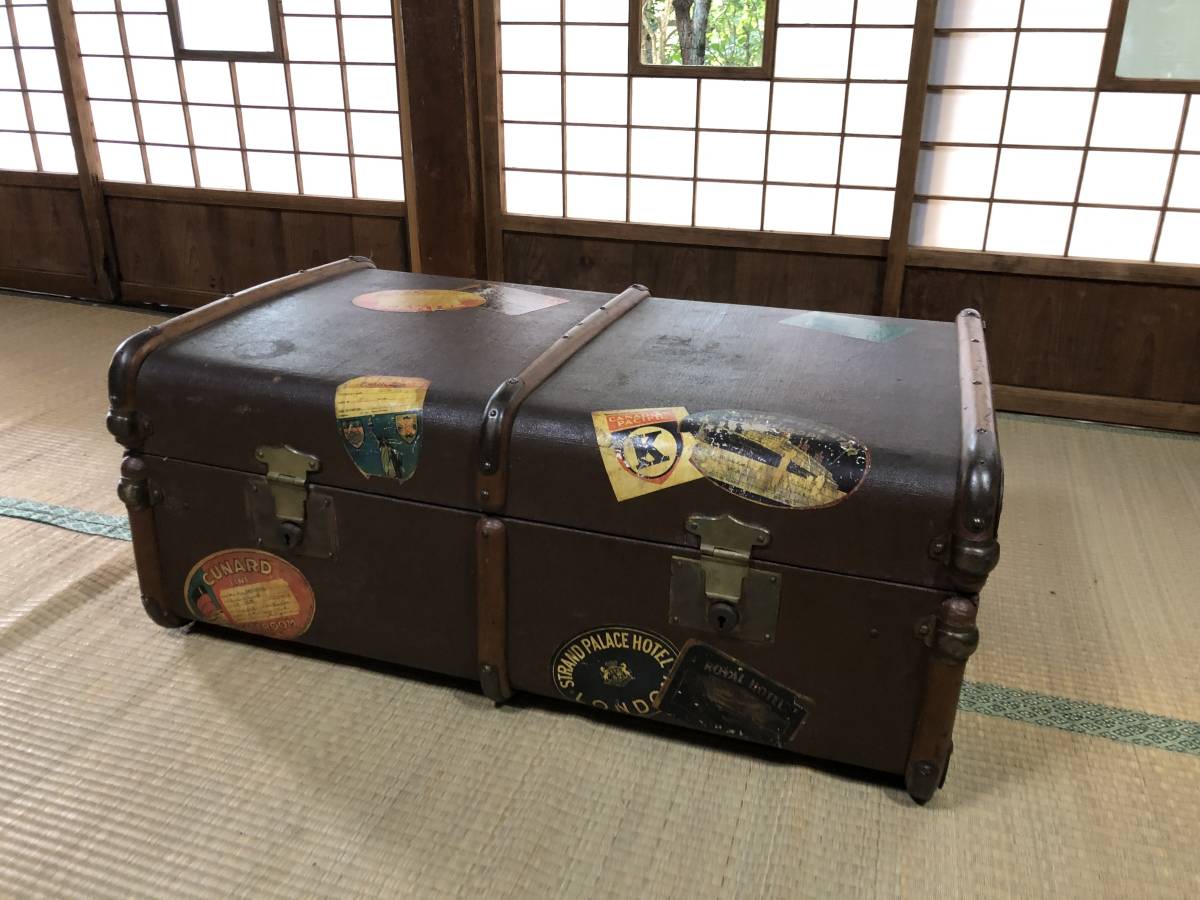 アンティーク トランクケース Trunk Case 84×52×35㎝_画像1