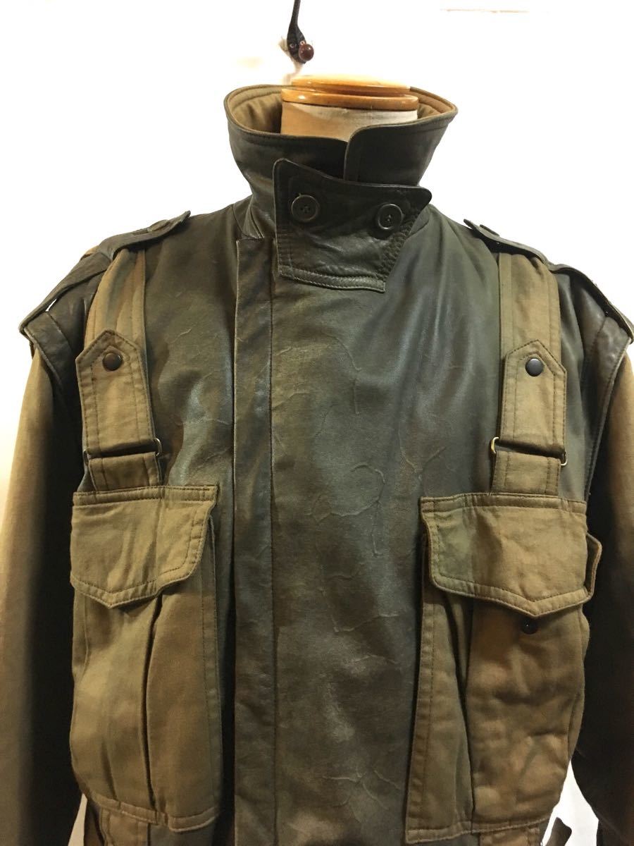MANI LEATHER EMPORIO ARMANI 70s 激レア 黒 buddome.com
